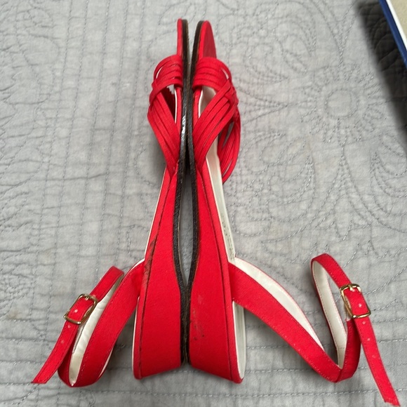 Red Pappagallo Vintage Vibe Sandals Size 5 - Picture 13 of 16